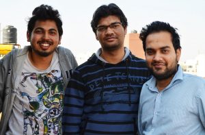 Justdoc.com founders (L-R) Jugal Anchalia, Vikash Singh and Abhishek Kumar