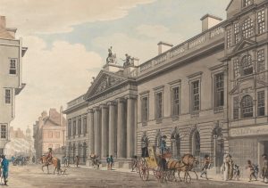 The East India House in London, which was the headquarters of the East India Company. Photo: Wikimedia/Thomas Malton the younger