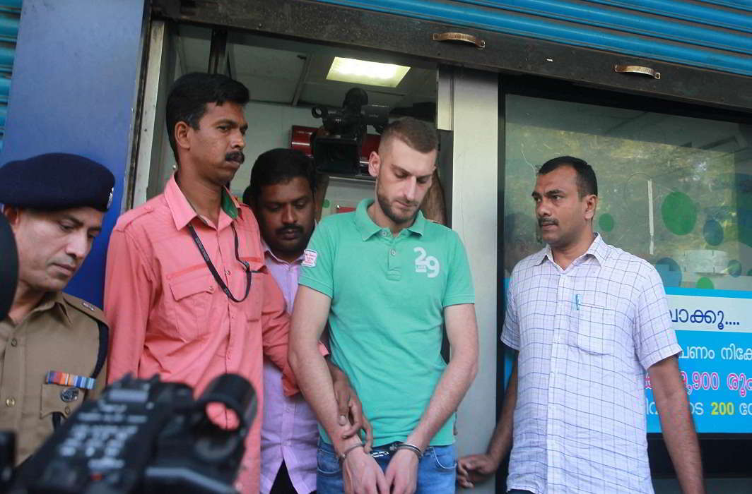 Gabriel Marian from Romania is the main accused in a hi-tech ATM fraud case in Thiruvananthapuram. Photo: UNI