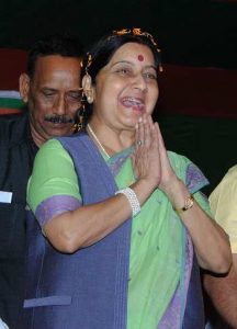 External Affairs Minister Sushma Swaraj. Photo: UNI