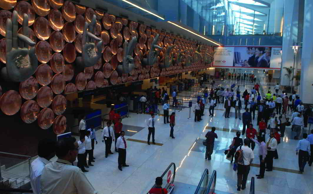IGI International airport in Delhi managed by GMR. Photo: Rajeev Tyagi
