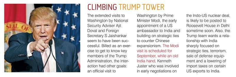 The grab of the news item which predicted that Kenneth Juster will be the next US ambassador to India