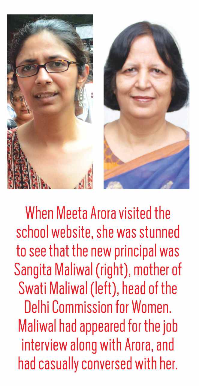 Sangita maliwal(Right); Swati Maliwal(left)