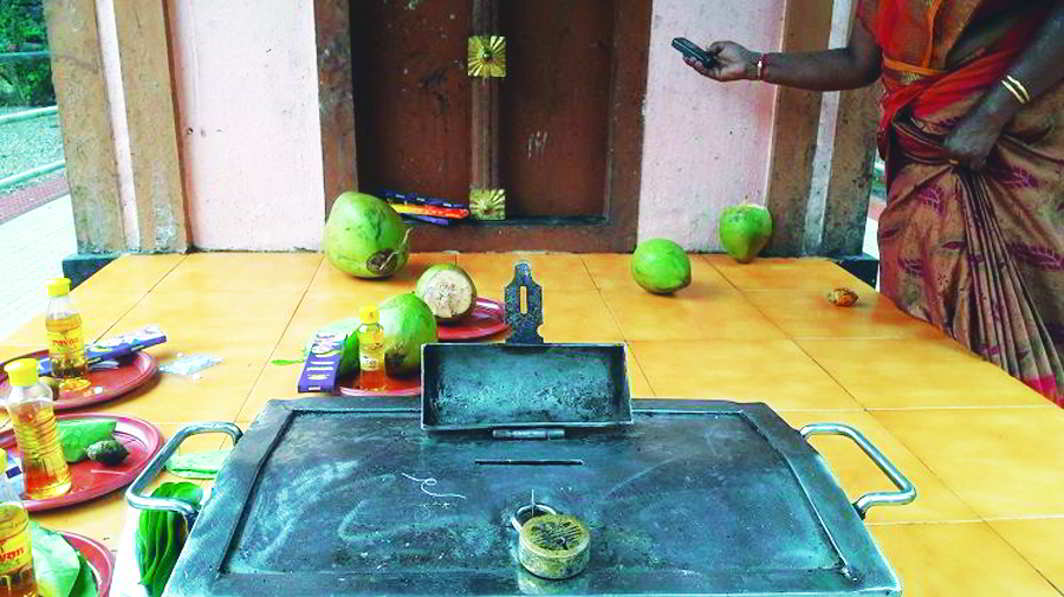 Various offerings at Judge Uncle Shrine in Kottayam, Kerala