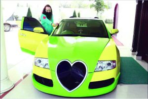 A car refitted and painted by Ram Rahim