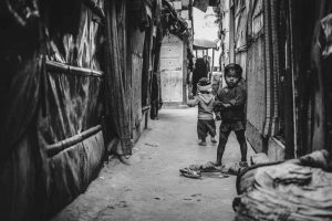 A child looks lost, caught amid poverty and political apathy. Photo: Javed Sultan