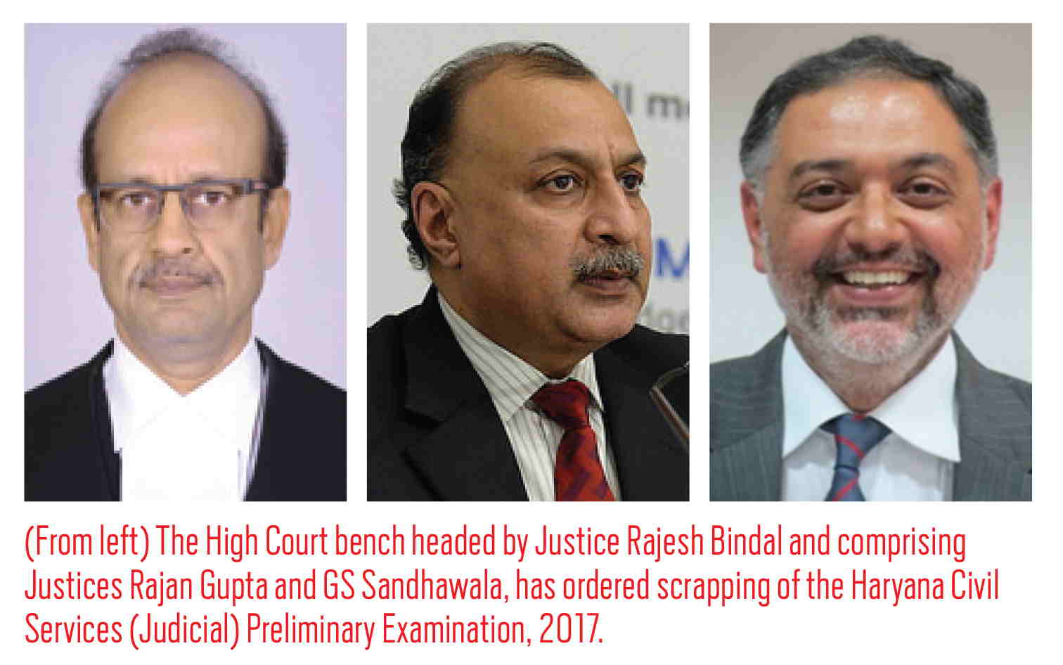 (L to R) Justice rajesh Bindal,Rajan Gupta and GS Sandhawala
