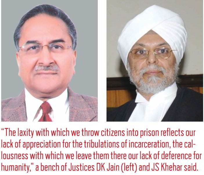 Justices DK Jain (left) and JS Kherar