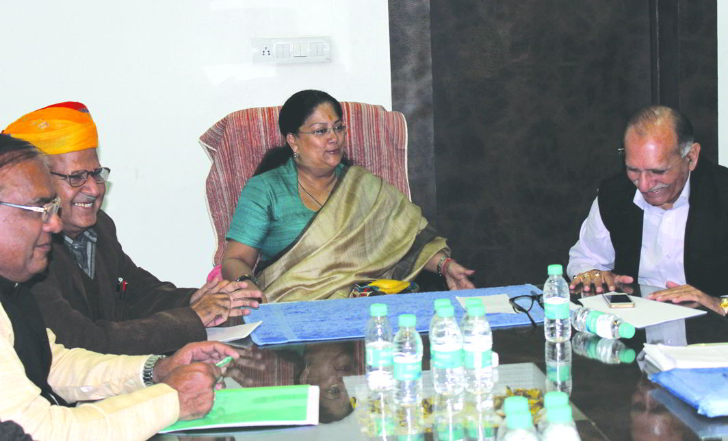 CM Vasundhara Raje has sent it to a Select Committee. Photo: UNI