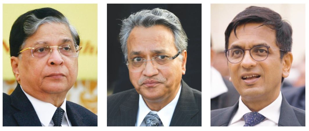 (L to R) The SC bench of Chief Justice Dipak Misra and Justices AM Khanwilkar and DY Chandrachud gave the verdict