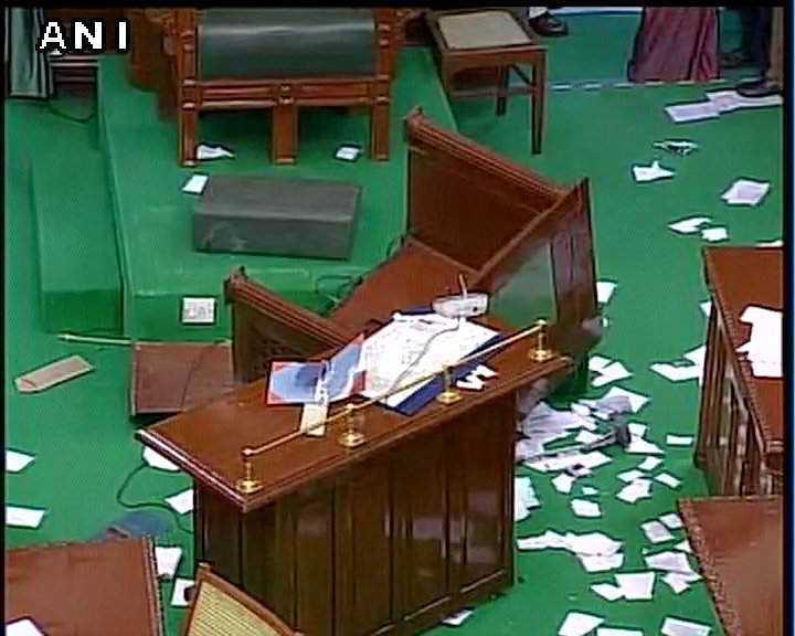 The scene in the House after it was adjourned for the day