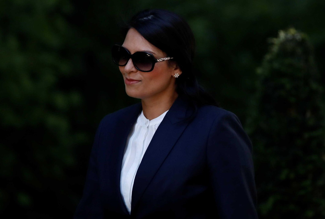 DESI MEM: Priti Patel, secretary of state for international development, arrives in Downing Street for a cabinet meeting, in central London, Britain, Reuters/UNI