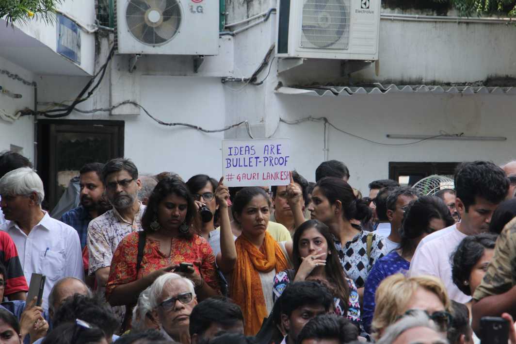 IDEAS ARE BULLETPROOF: This poster seems to say it all, Bhavana Gaur/India Legal