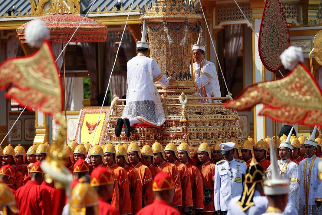 REST IN PEACE: The Royal Urn of Thailand's late King Bhumibol Adulyadej is carried during the Royal Cremation ceremony at the Grand Palace in Bangkok, Thailand, Reuters/UNI