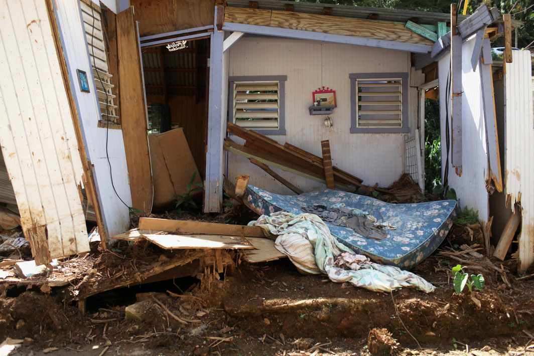 REMAINS OF THE DAY: The remains of a home are seen after Hurricane Maria hit the island in September 2017, in Utuado, Puerto Rico, Reuters/UNI
