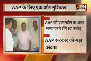 AAP has been fined Rs 97 crore