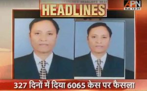 Muzaffarnagar judge hearing 6065 decisions made World Record