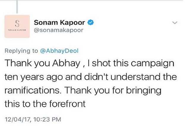 Sonam responded to Abhay Deol's posts, then deleted all the tweets herself - 2