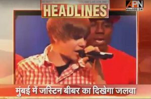 Live Concert of Justin Beber in Mumbai today